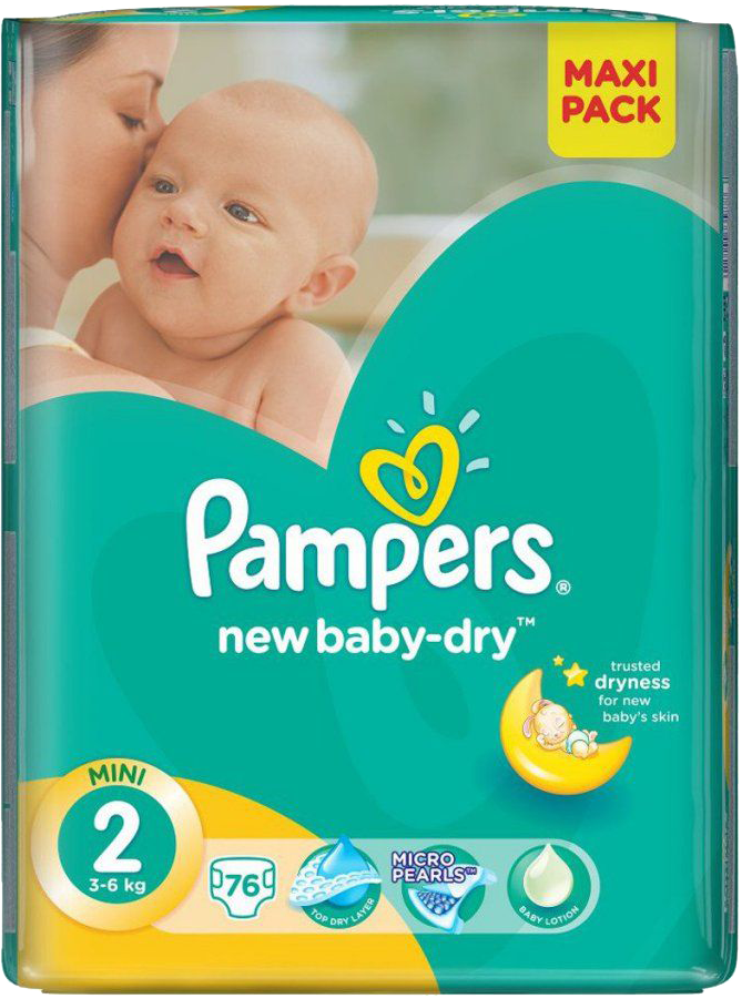 PAMPERS NEW BABY DRY 3-6 kg