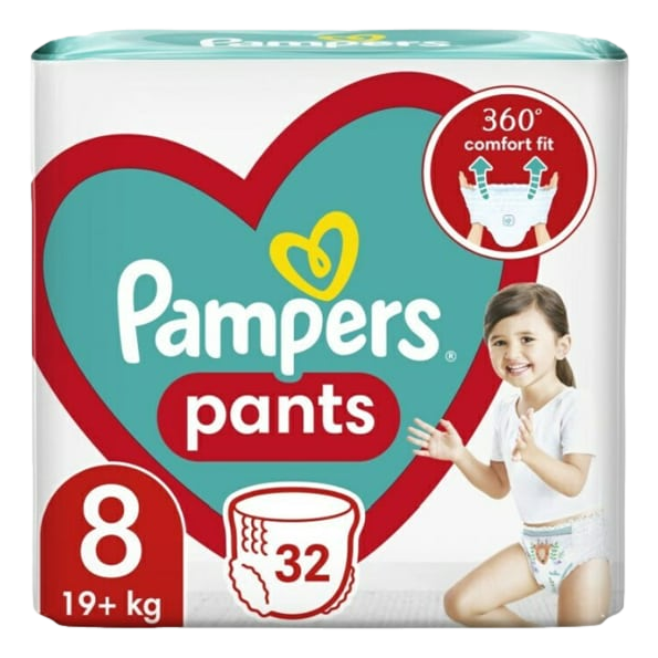 Pampers  19kg 32 couches